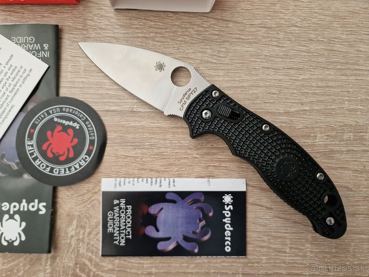 Predám nôž Spyderco Manix 2 G-10 Black