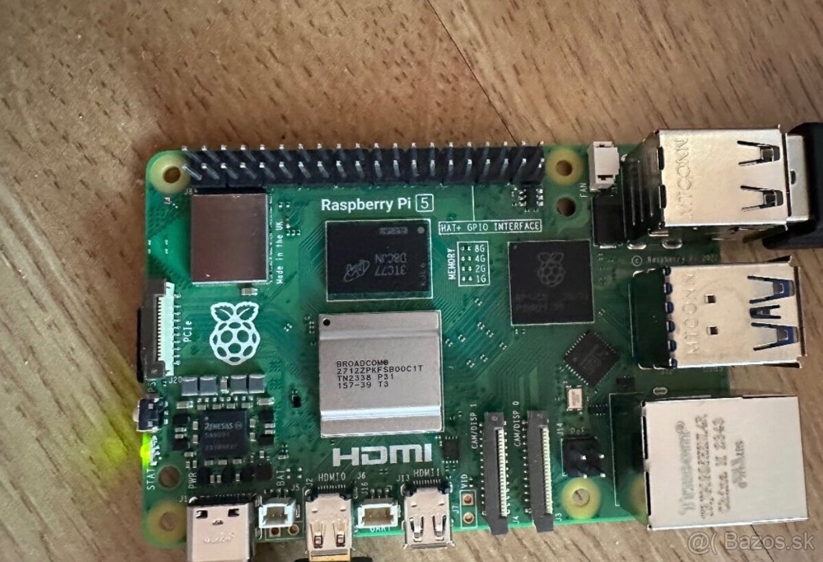 raspberry PI 5 8GB RAM + m.2 HAT + POE + 1TB NVMe disk