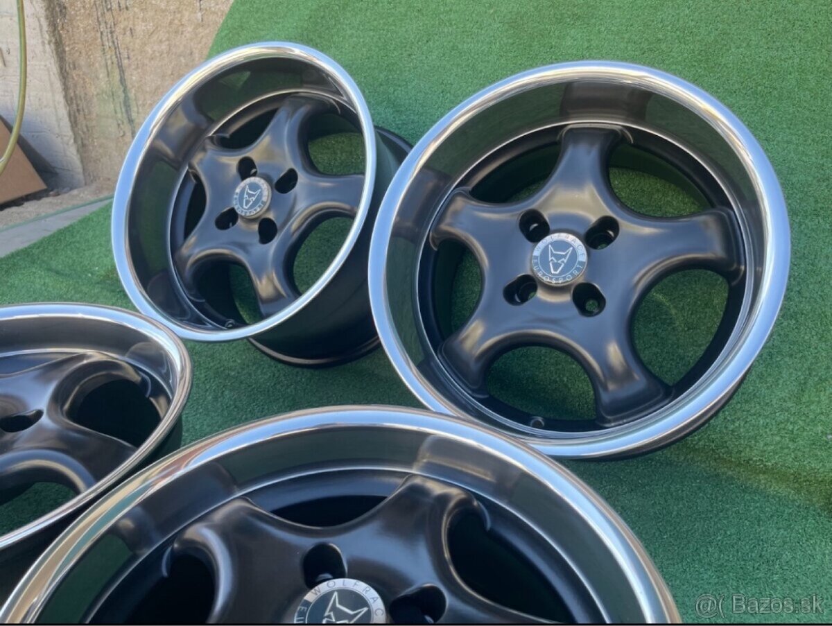 R16 4x98 Black 5spoke 2x 7.5 ET24 2x 9J ET16