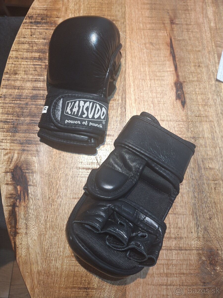 Kožené rukavice na MMA KATSUDO