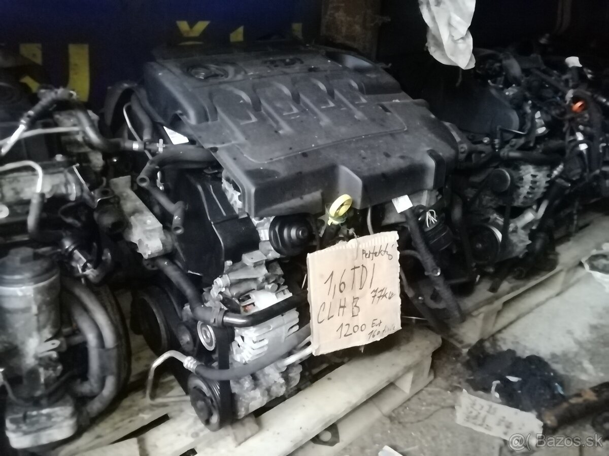 Motor 1,6 tdi 77 kW CLH comonreal