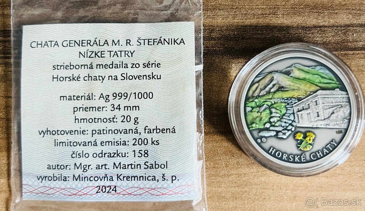 Strieborna medaila Chata generala M.R.Stefanika