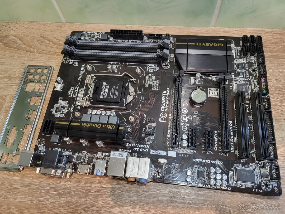 Gigabyte GA-Z87-HD3 rev. 1.1, socket 1150, bios F8