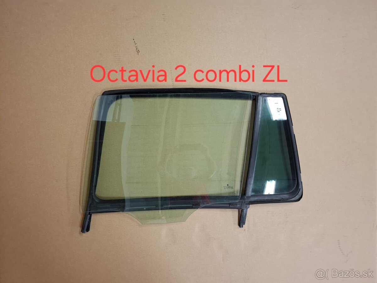 sklo dverí Octavia 2 combi ZL