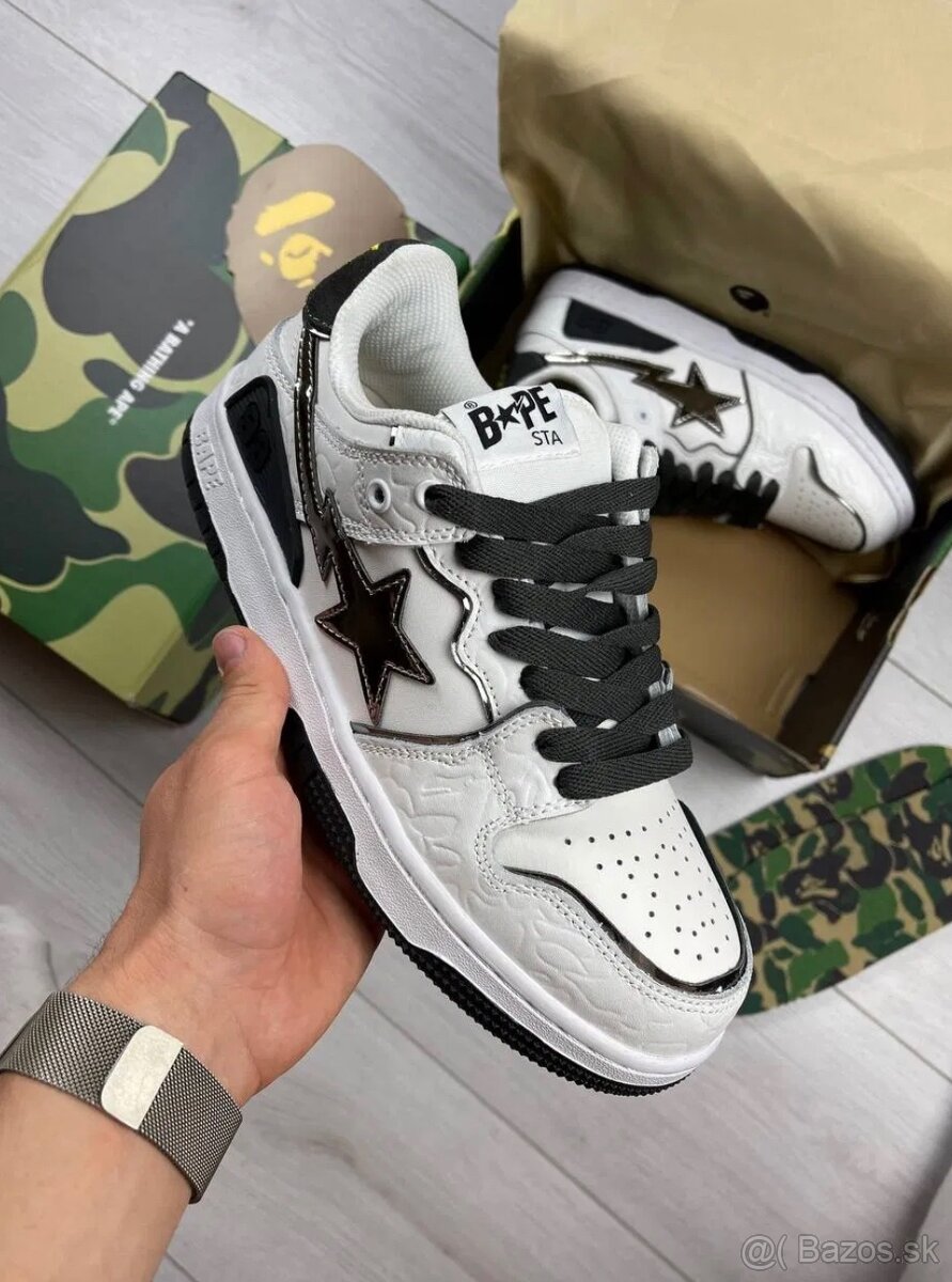 A Bathing Ape BAPE SK8 STA White/Black