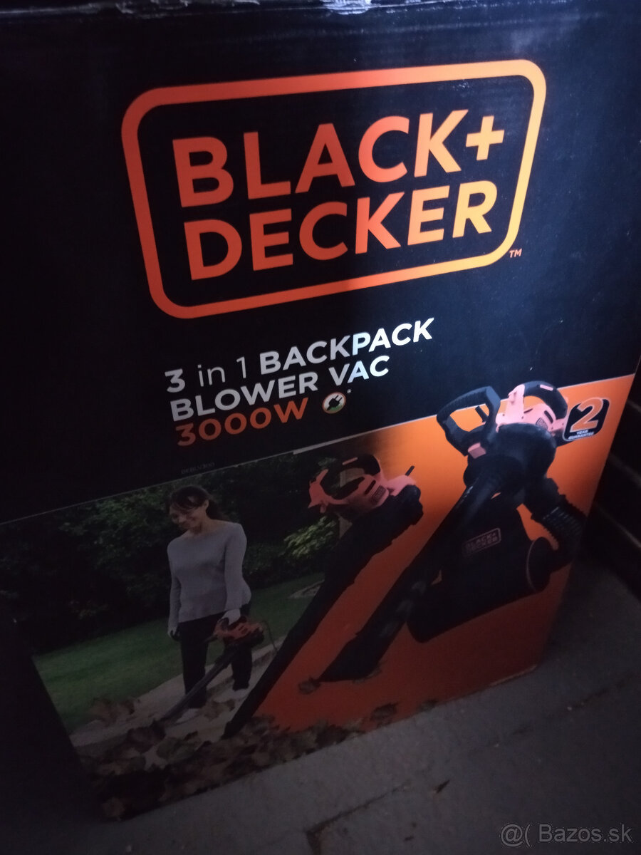 Predám vysávač fúkač + drvič na lístie black decker