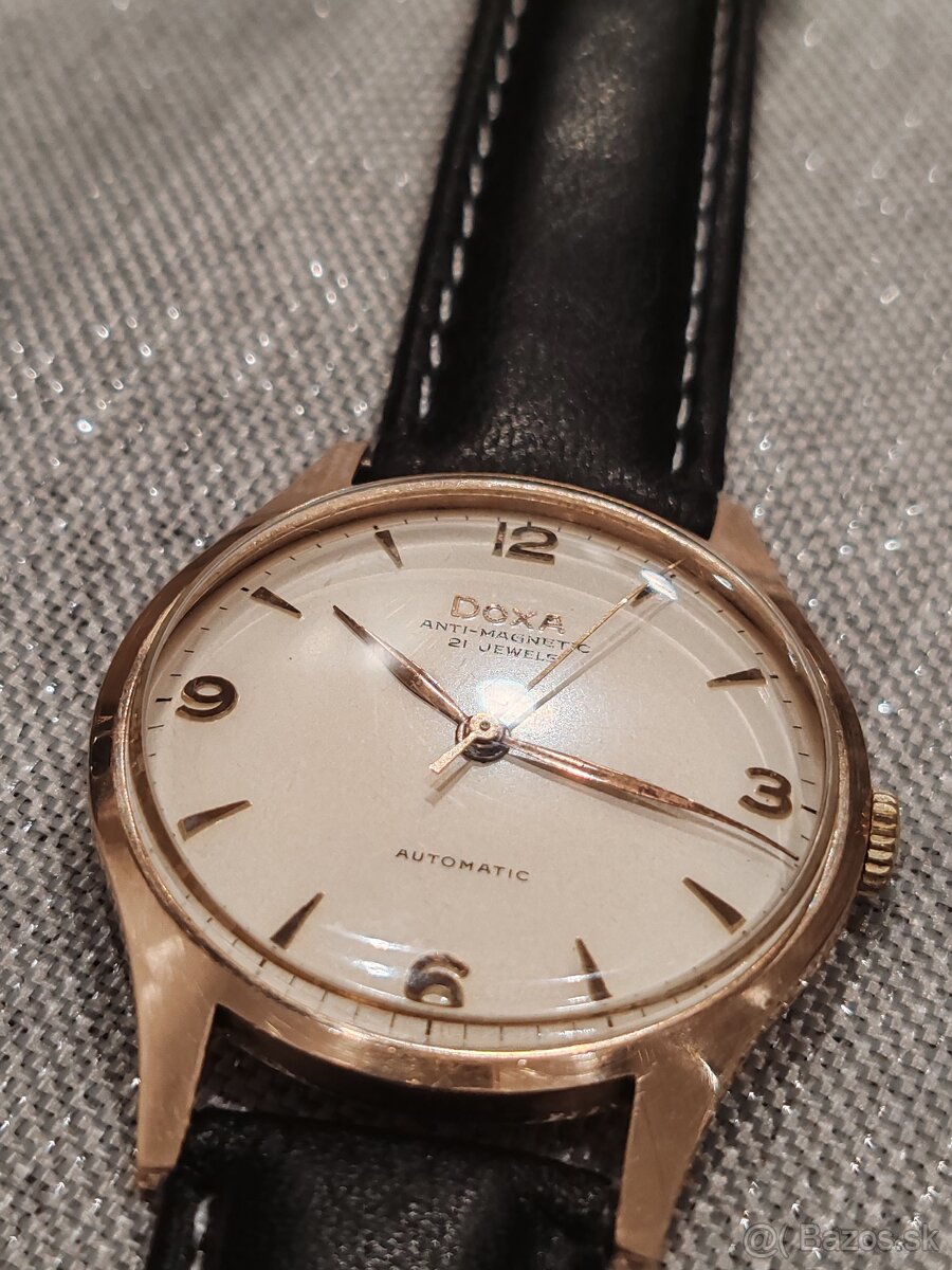 Zlaté Doxa automatic hodinky 14kt  - po generálnom servise