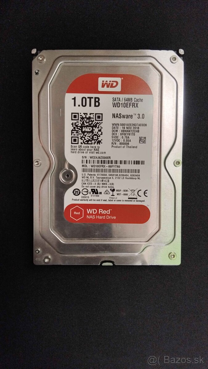 WD Red 1TB NASware 3,5”