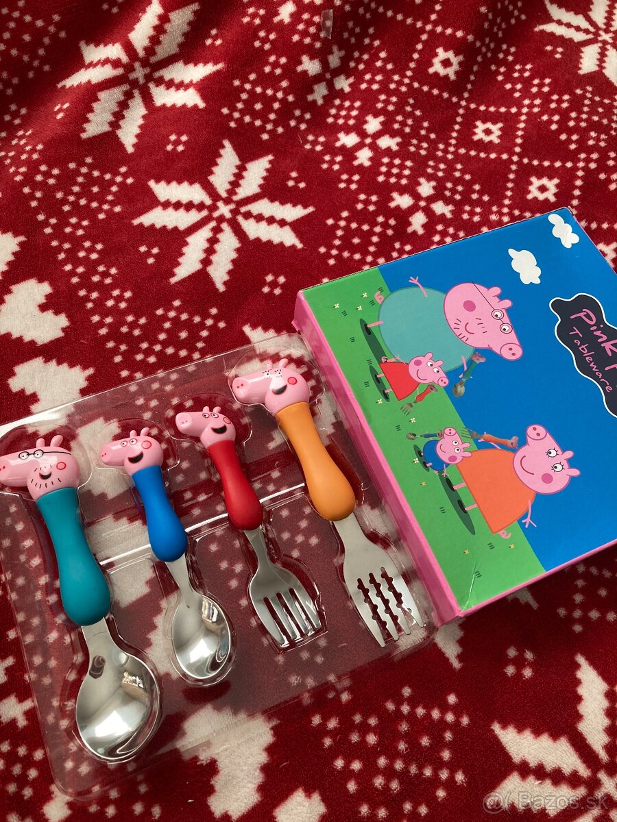 Nový príbor Peppa pig v originálnej krabičke