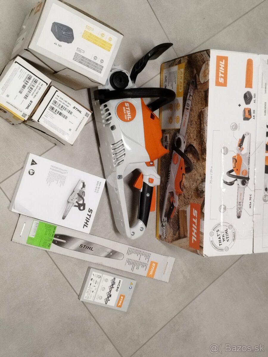 Stihl aku pila msa 70 C-BQ aku set