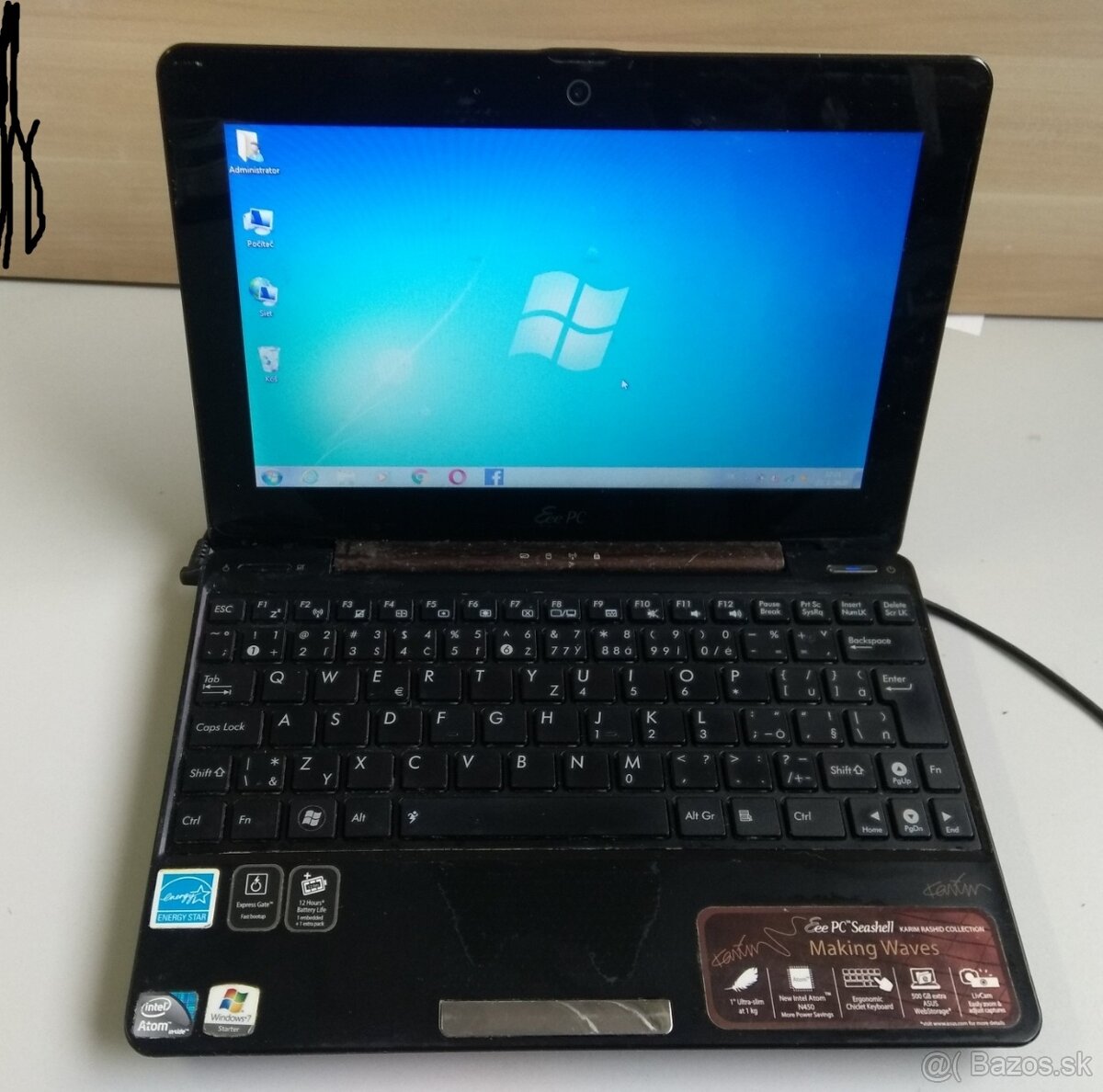 -predám základnú dosku z notebooku Asus eeepc 1008p