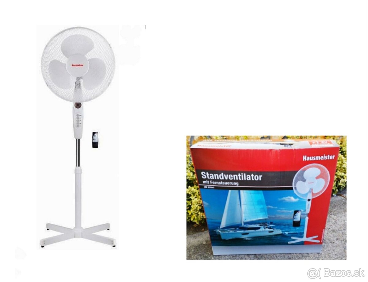 Stojanový ventilátor na diaľkové - Nový