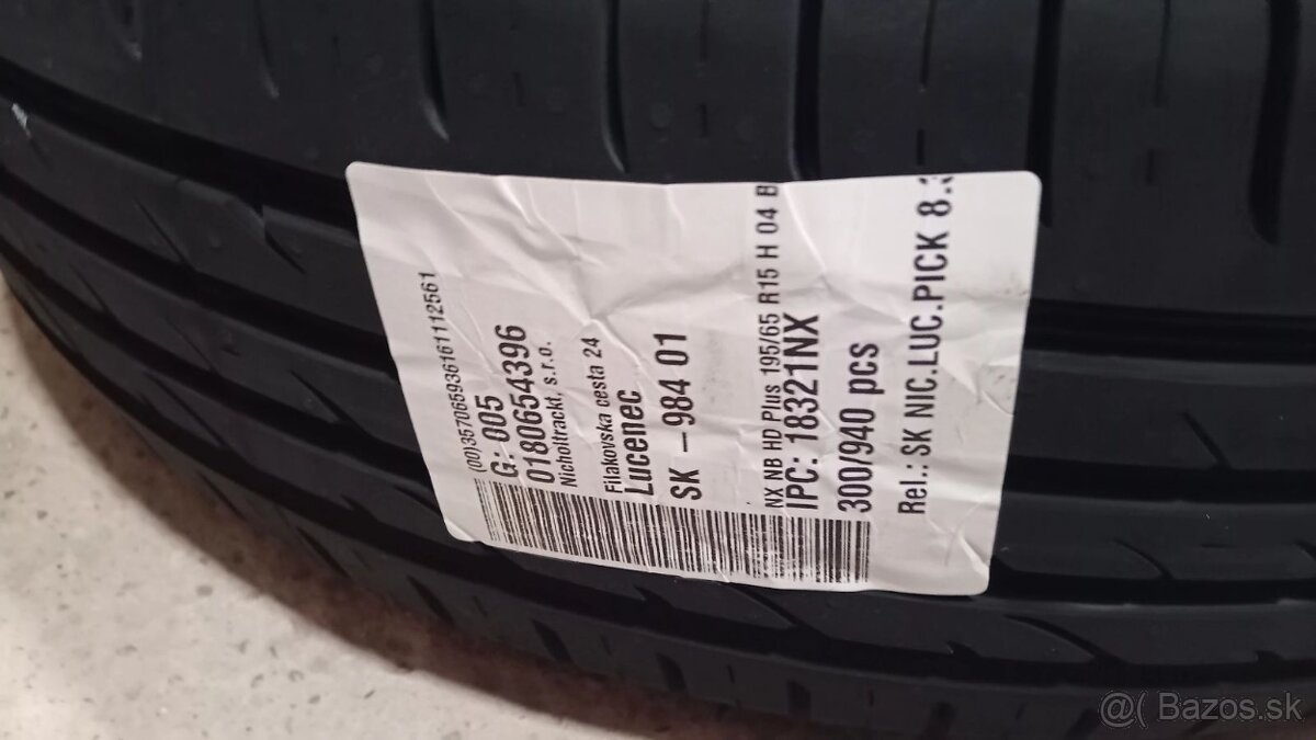 Letne pneumatiky 195/65R-15-91H