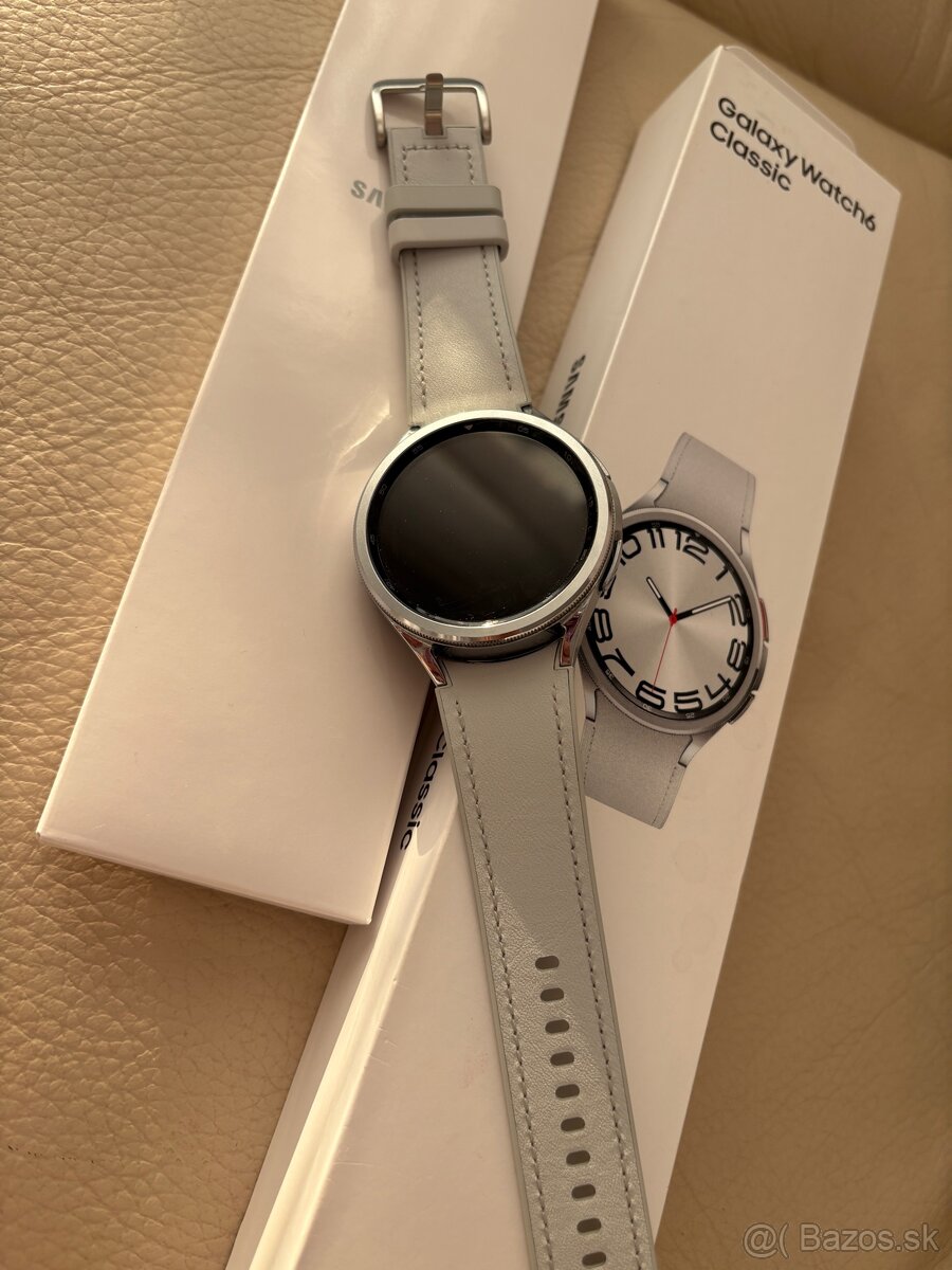 SAMSUNG GALAXY WATCH6 CLASSIC 47 MM STRIEBORNÉ