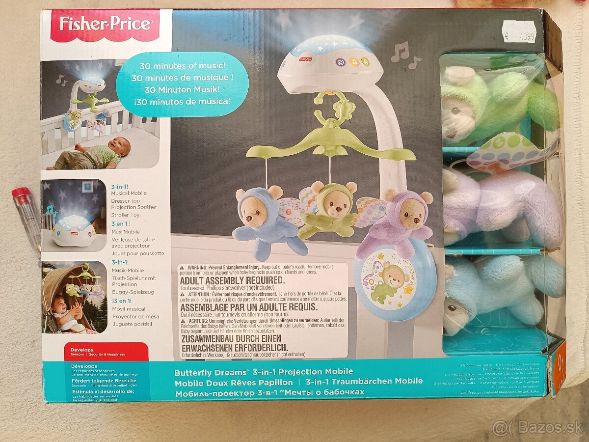 Fisher-Price kolotoč nad postieľku