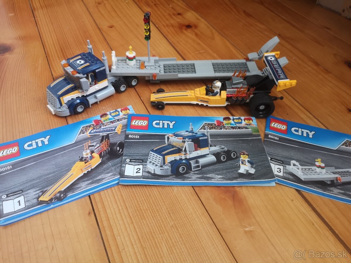 LEGO City 60151 Transportér dragsterov