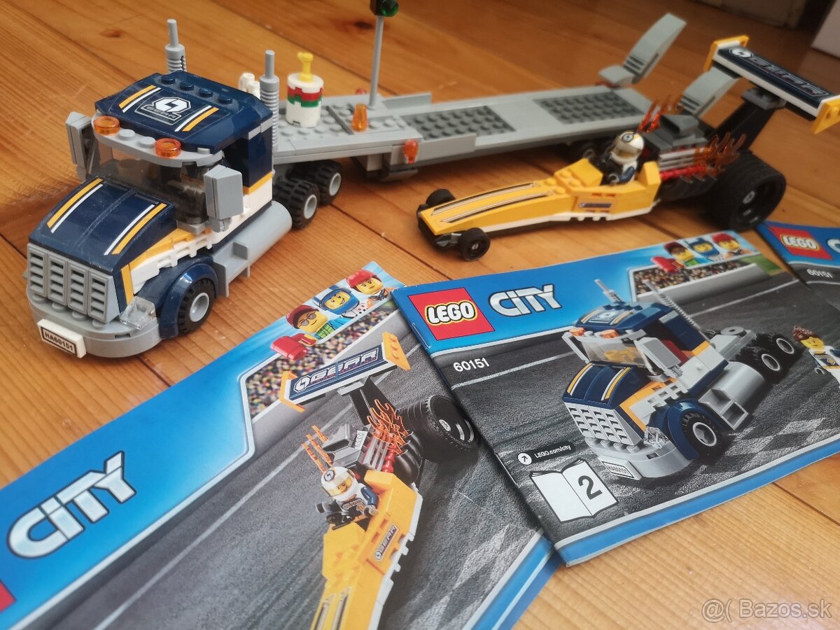 LEGO City 60151 Transportér dragsterov