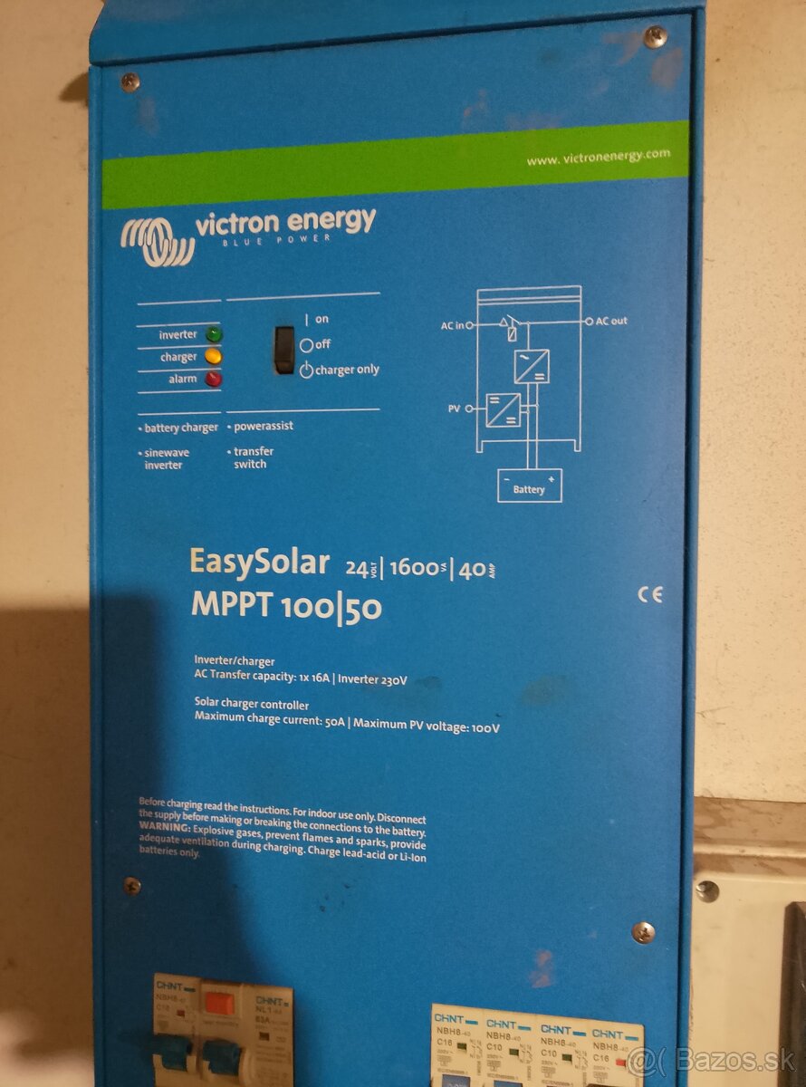 Predám hybridny menič victron energy