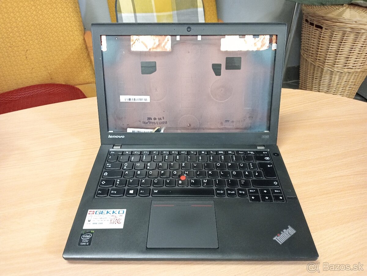 predám nefunkčný notebook Lenovo thinkpad x240