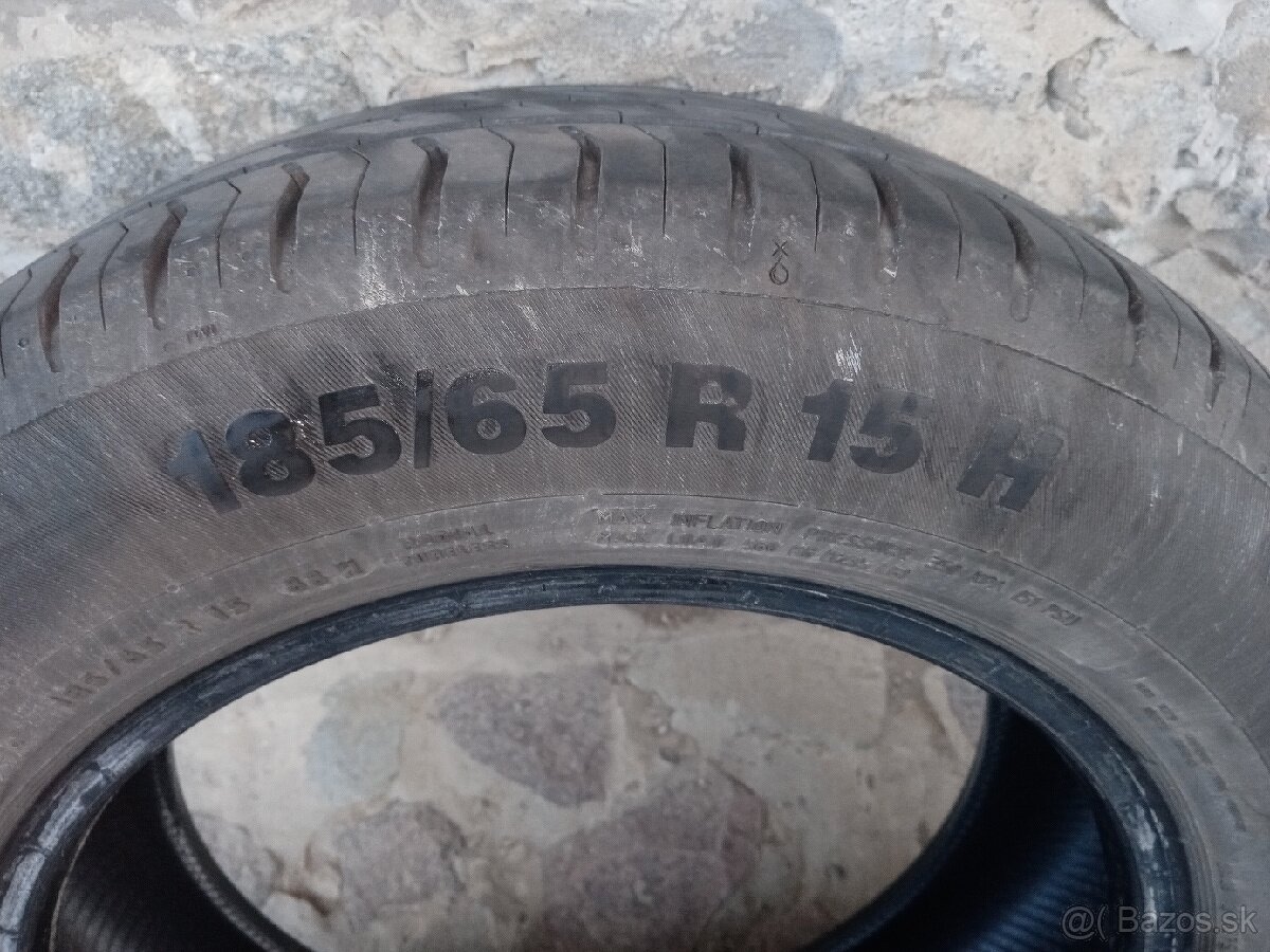 Predám letné pneu Continental 185/65 R 15 H