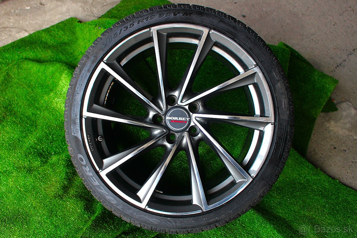 19"--ORIGINAL---BORBET---AUDI A4---5x112 R19--ZIMNA SADA