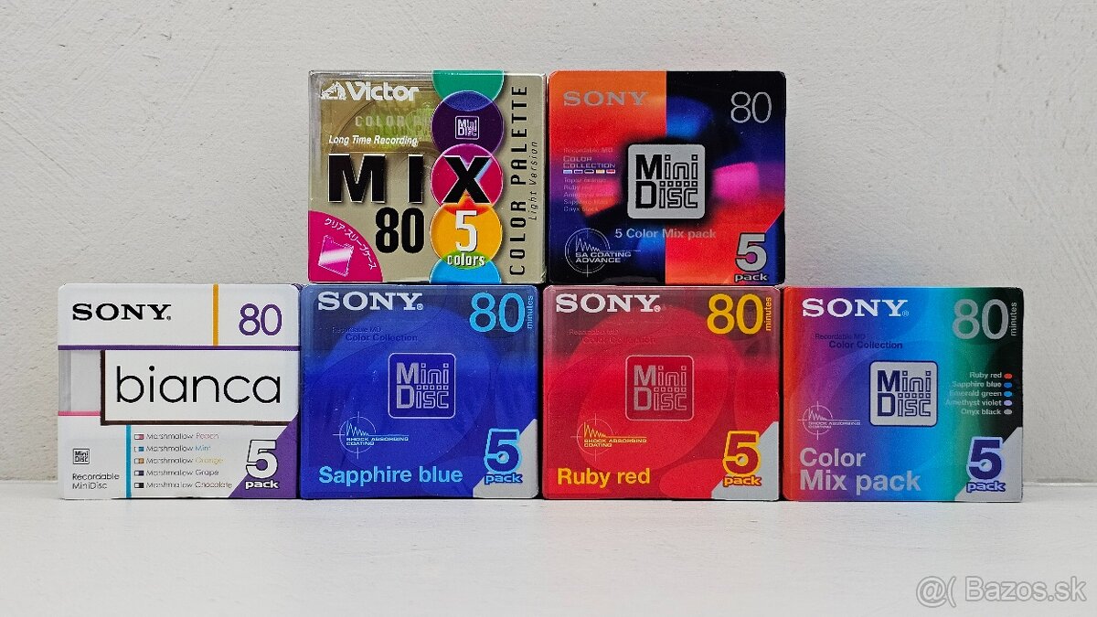 Minidisc Minidisk MD NOVE vicepacky