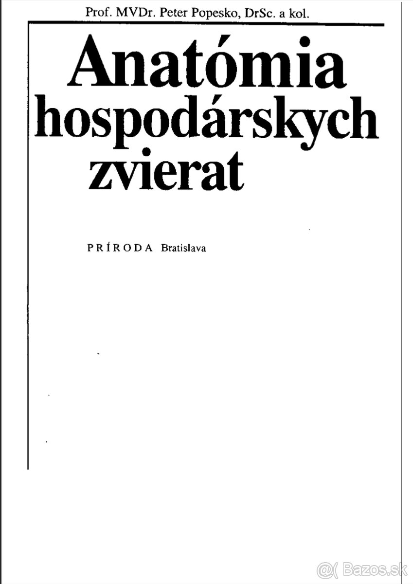 PDF - Popesko: Anatómia hospodárskych zvierat, 1992 (SK)