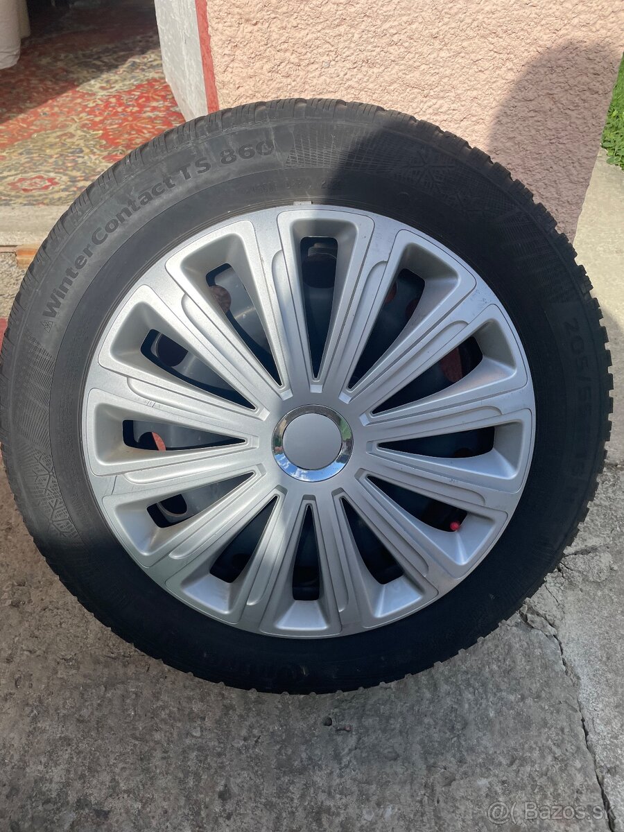 Predám disky so zimnými pneu 205/55 R16 91H