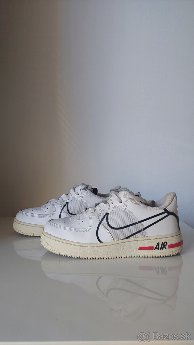 Nike air force 1 React, pánske biele tenisky