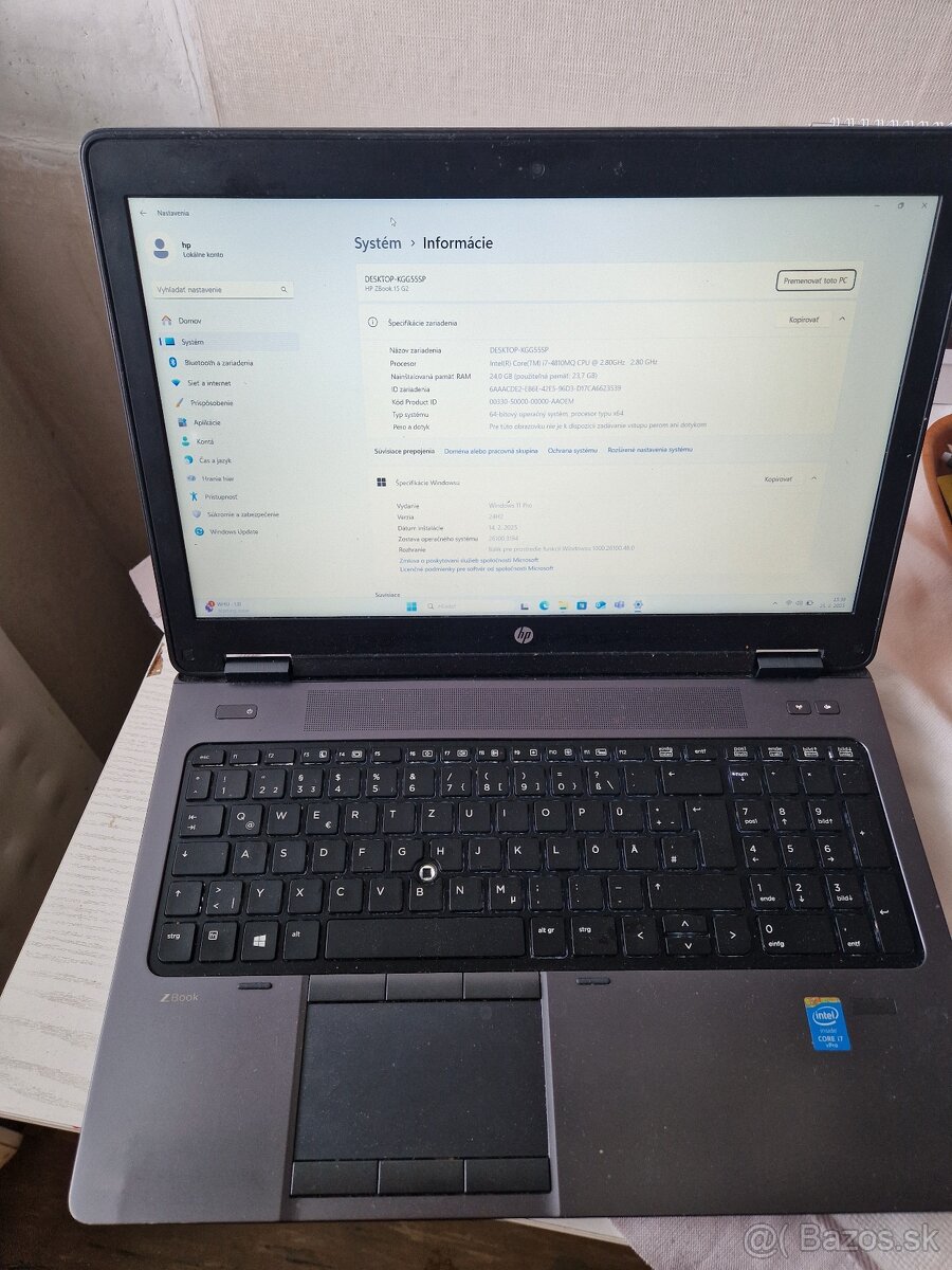 hp ZBOOK 15 G2