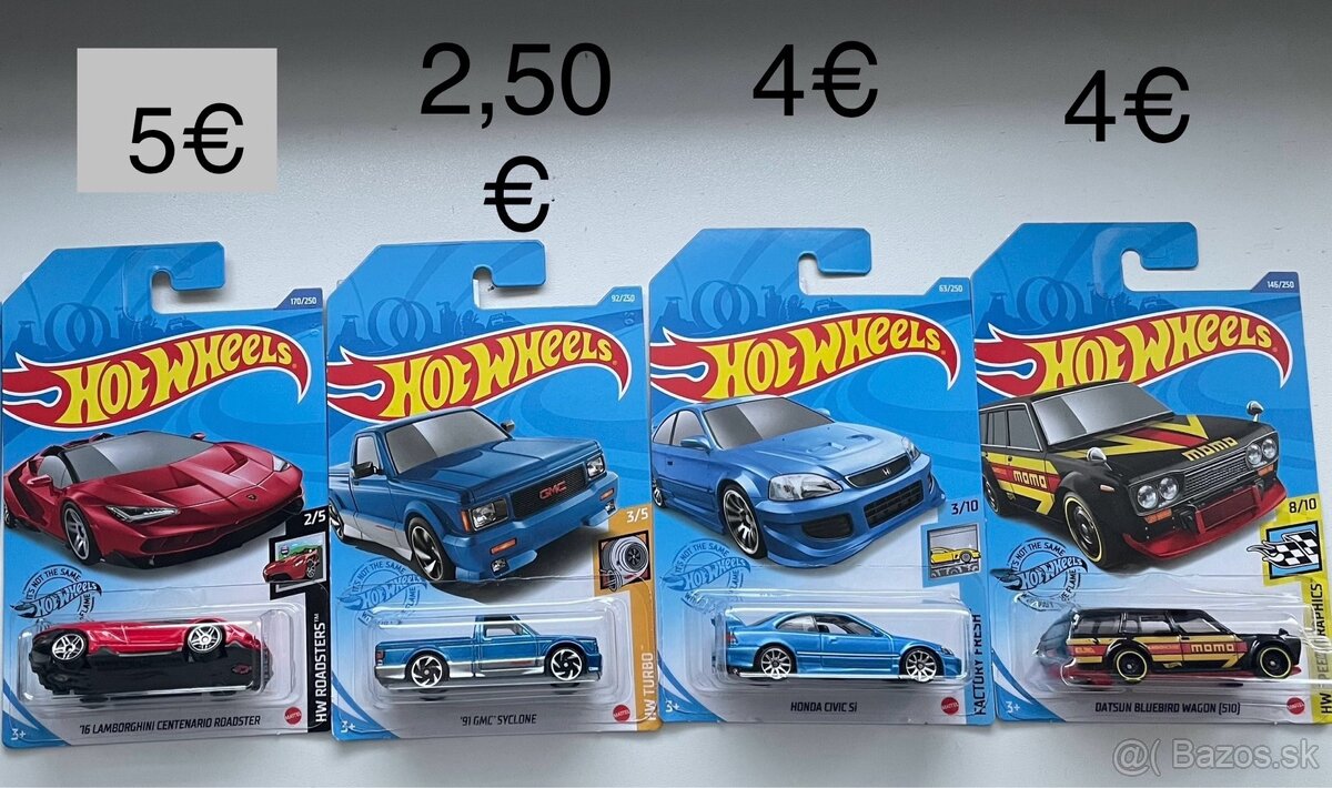 Hot Wheels / Matchbox mix (posledné kusy)