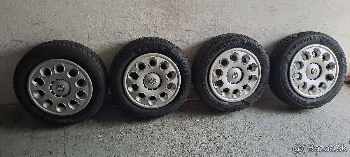 5x98 r15 Alfa Romeo zimne pneumatiky 185/65r15 Semperit