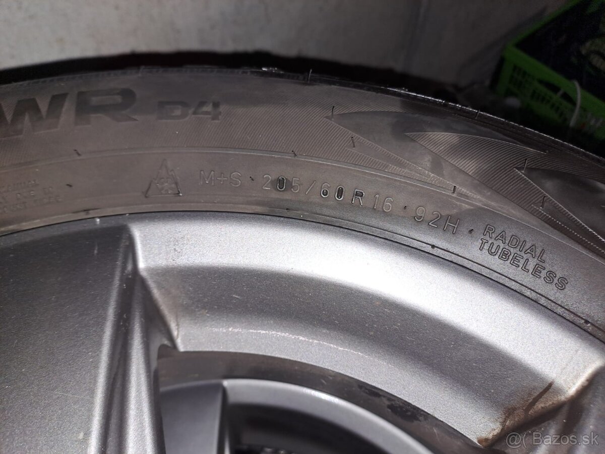 Zimné pneumatiky+ disky 205/60 R16 92H