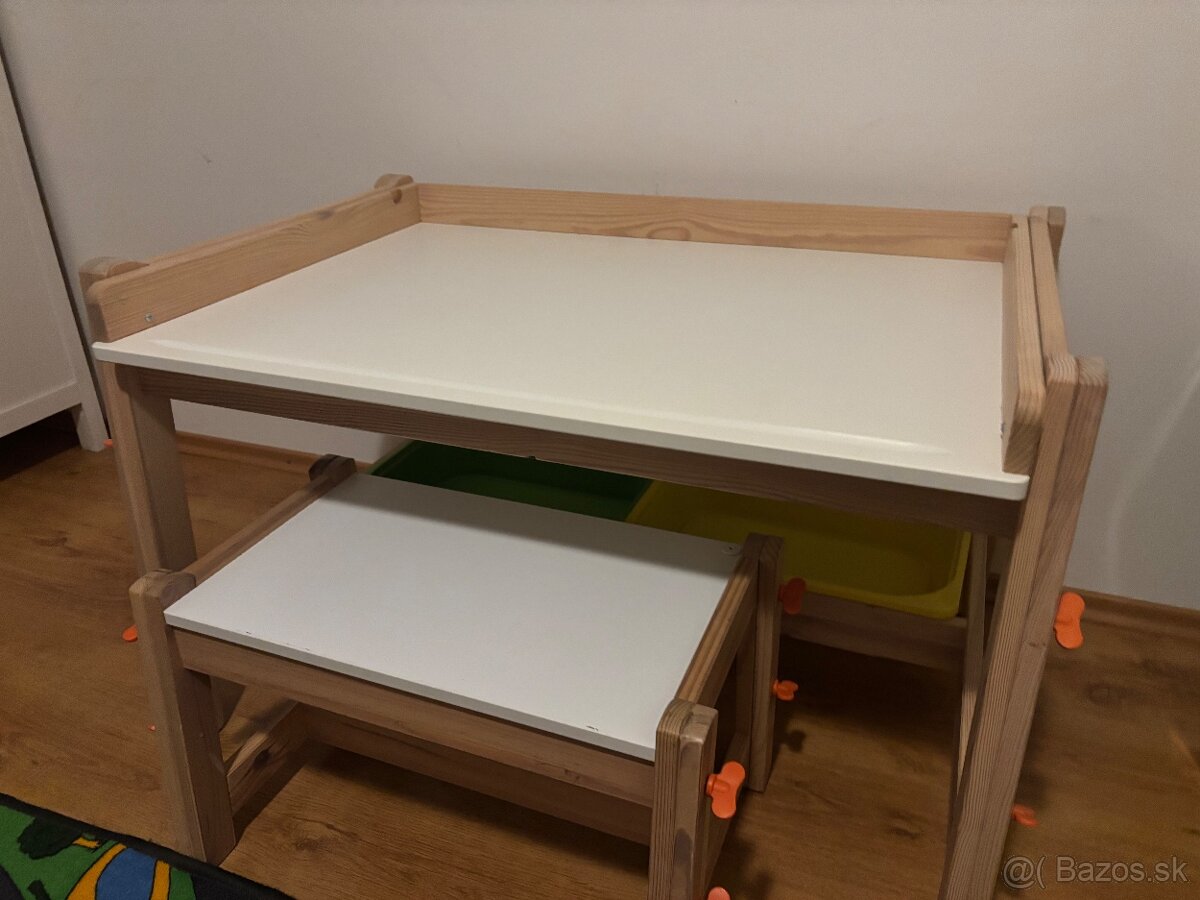 Detský stolík a lavica FLISAT z Ikea