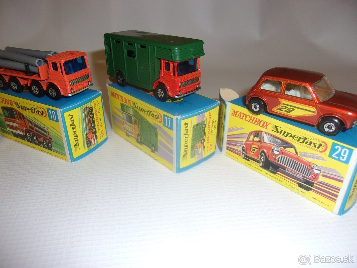 Modely áut Matchbox - 70-te roky