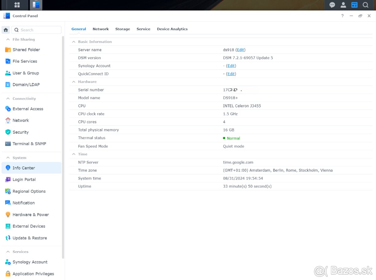 Synology DS918+ NAS server