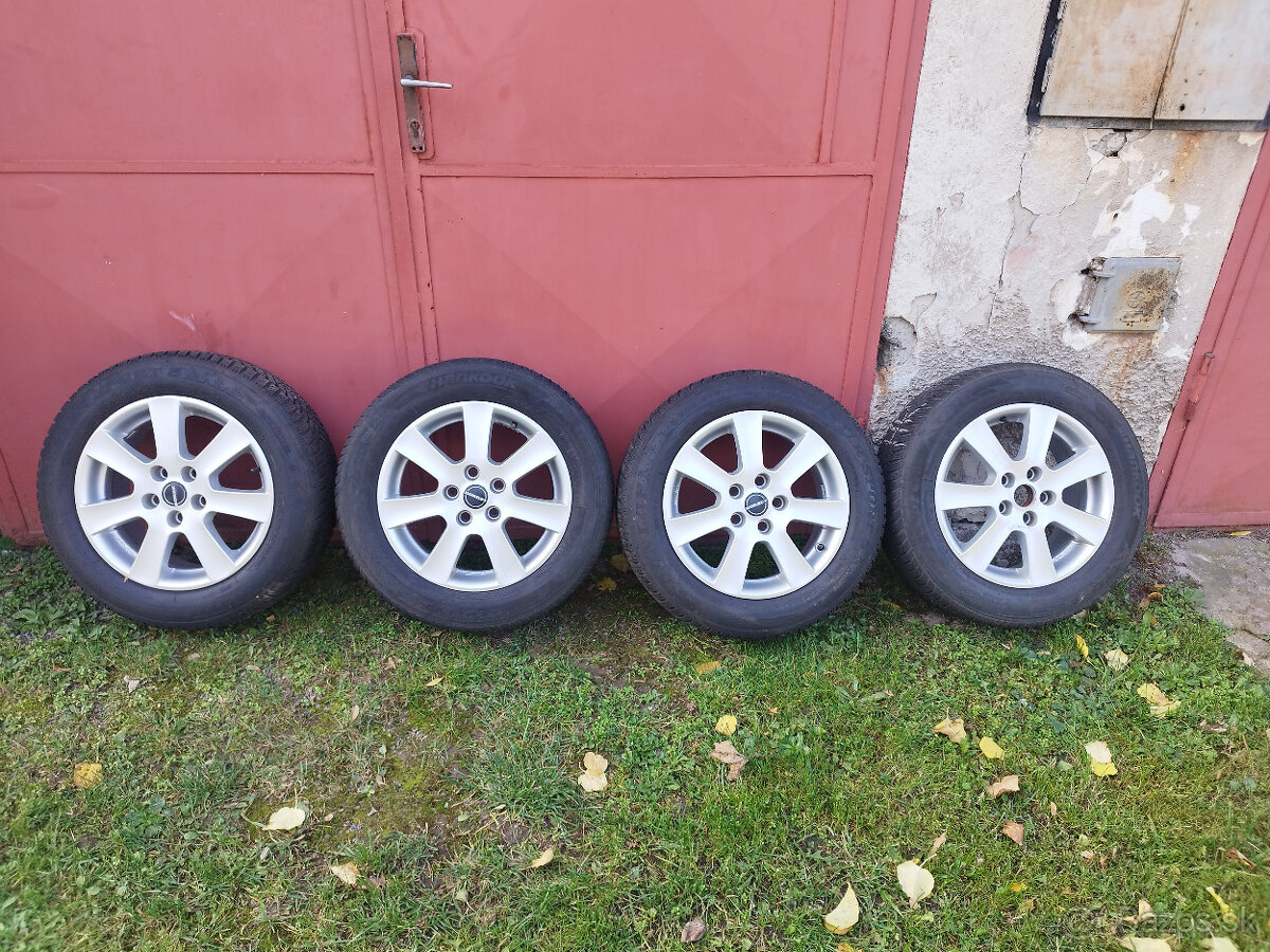 Alu disky Borbet  7JxR16 H2 et50 + zimné pneu 205/60R16