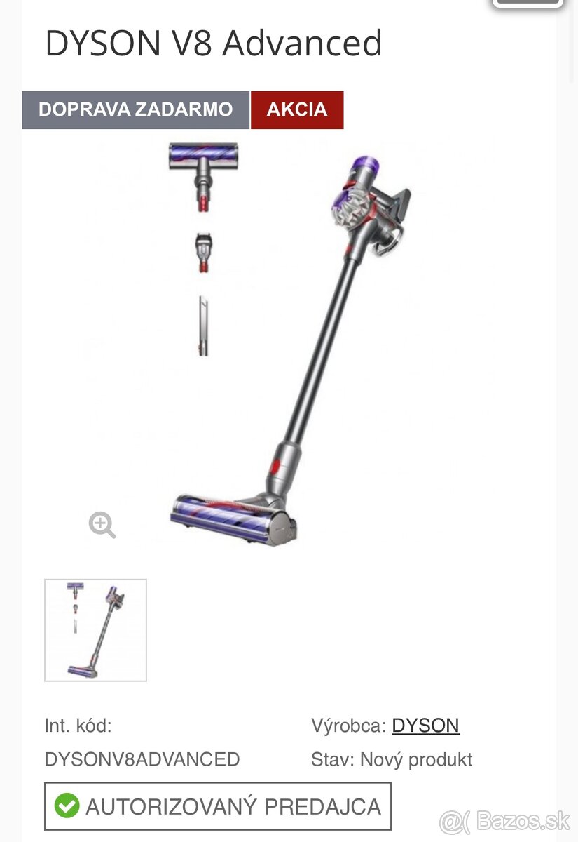 Dyson v8 advanced