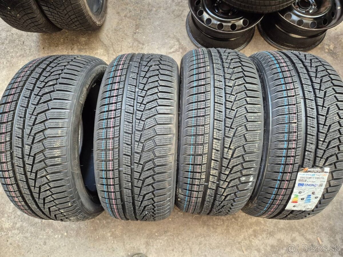 225/50 r17 zimné 4 ks HANKOOK RUNFLAT - nejazdené DOT2024