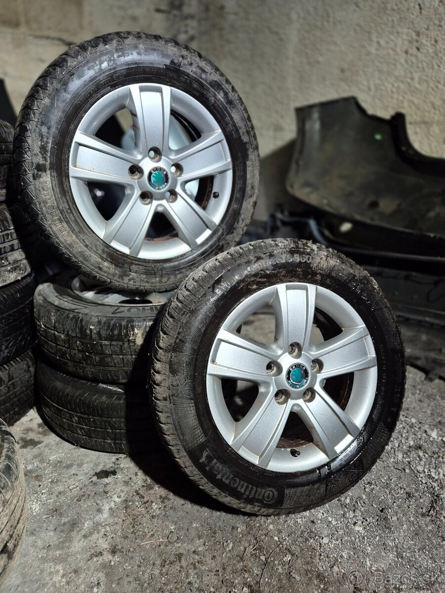 Predám elektróny 5x112r15 originál Škoda Octavia II zn.RONAL