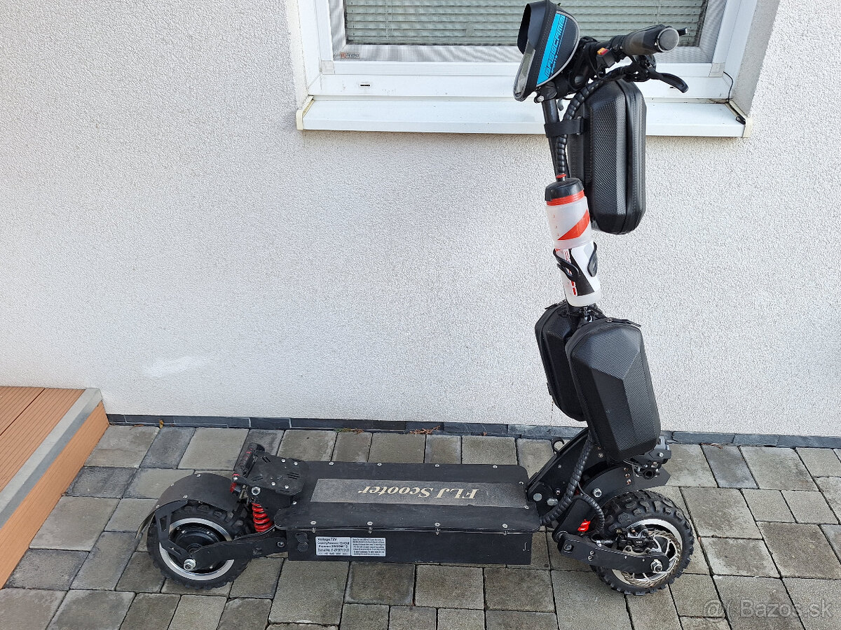 Elektrická kolobežka - FLJ scooter s výkonom 7000W