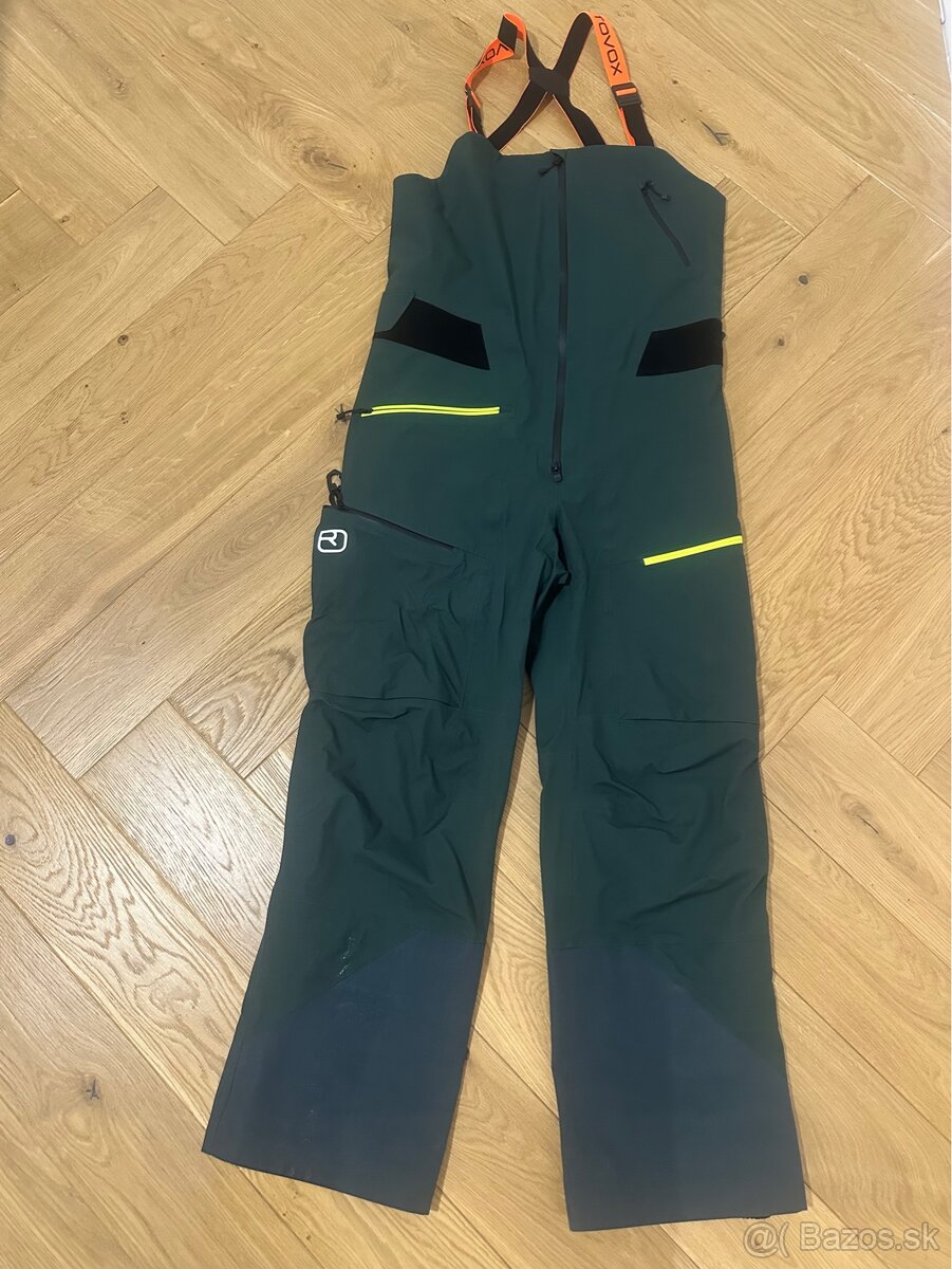 Ortovox 3L Deep Shell Bib Pants Men's Green Pine velkost L