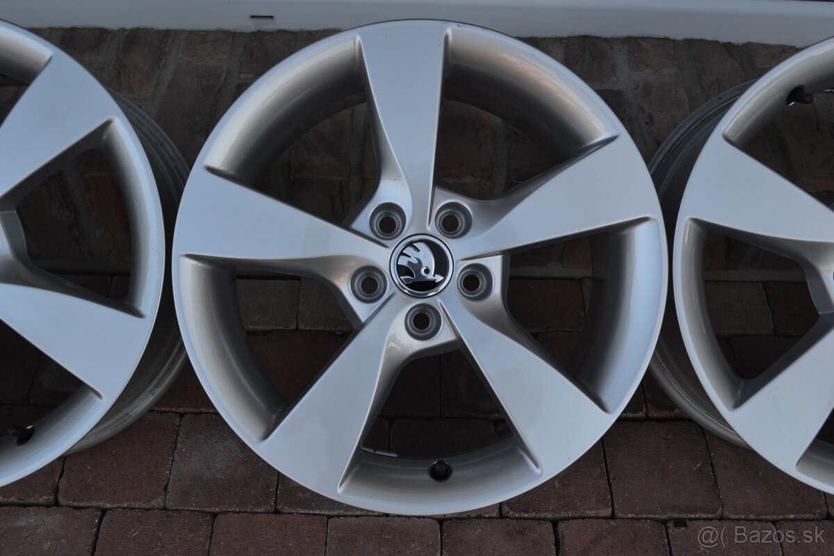 5x100 R16 Hlinikove disky Original Skoda Rapid / Fabia 3 4