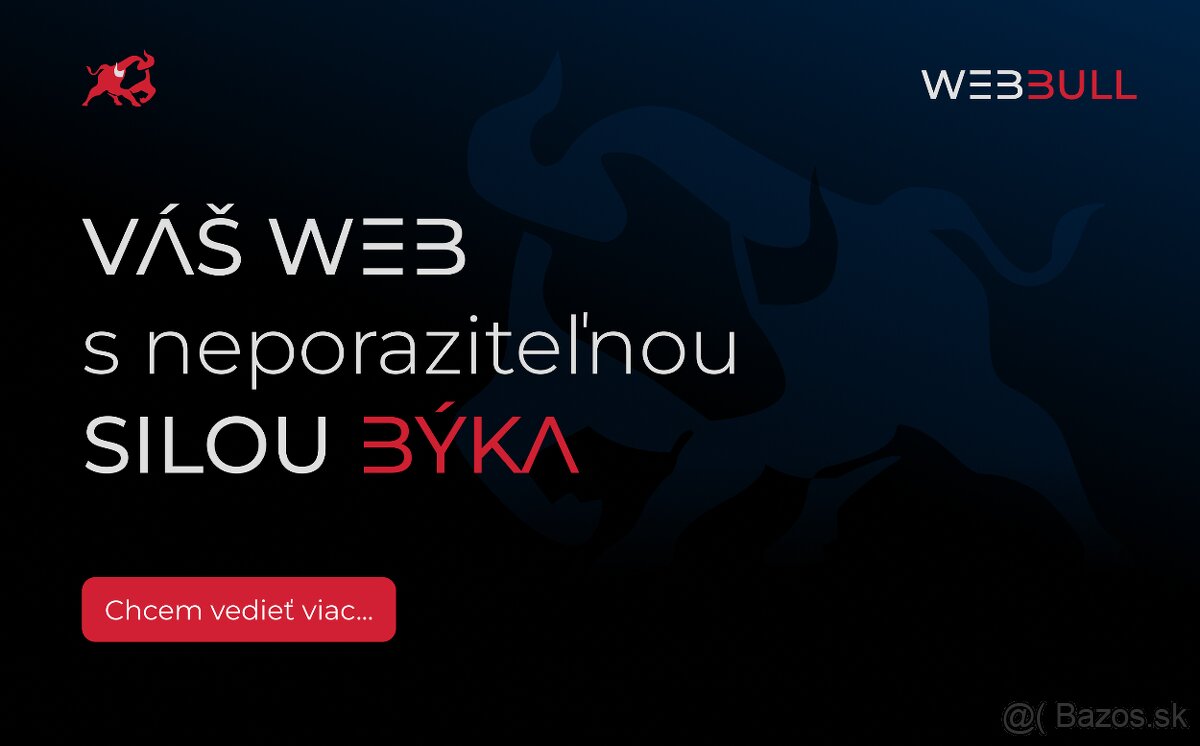 Webstránka alebo e-shop na mieru podľa požiadaviek.