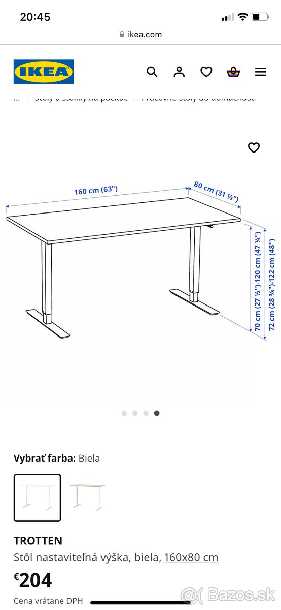 pracovny stol Ikea