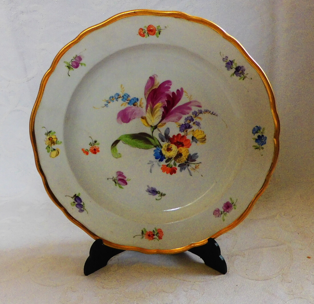 Míšeň, Meissen - různé porcelánový talíře