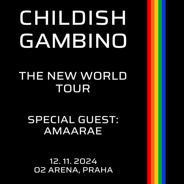 CHILDISH GAMBINO Praha, stání u podia, stání a sezení