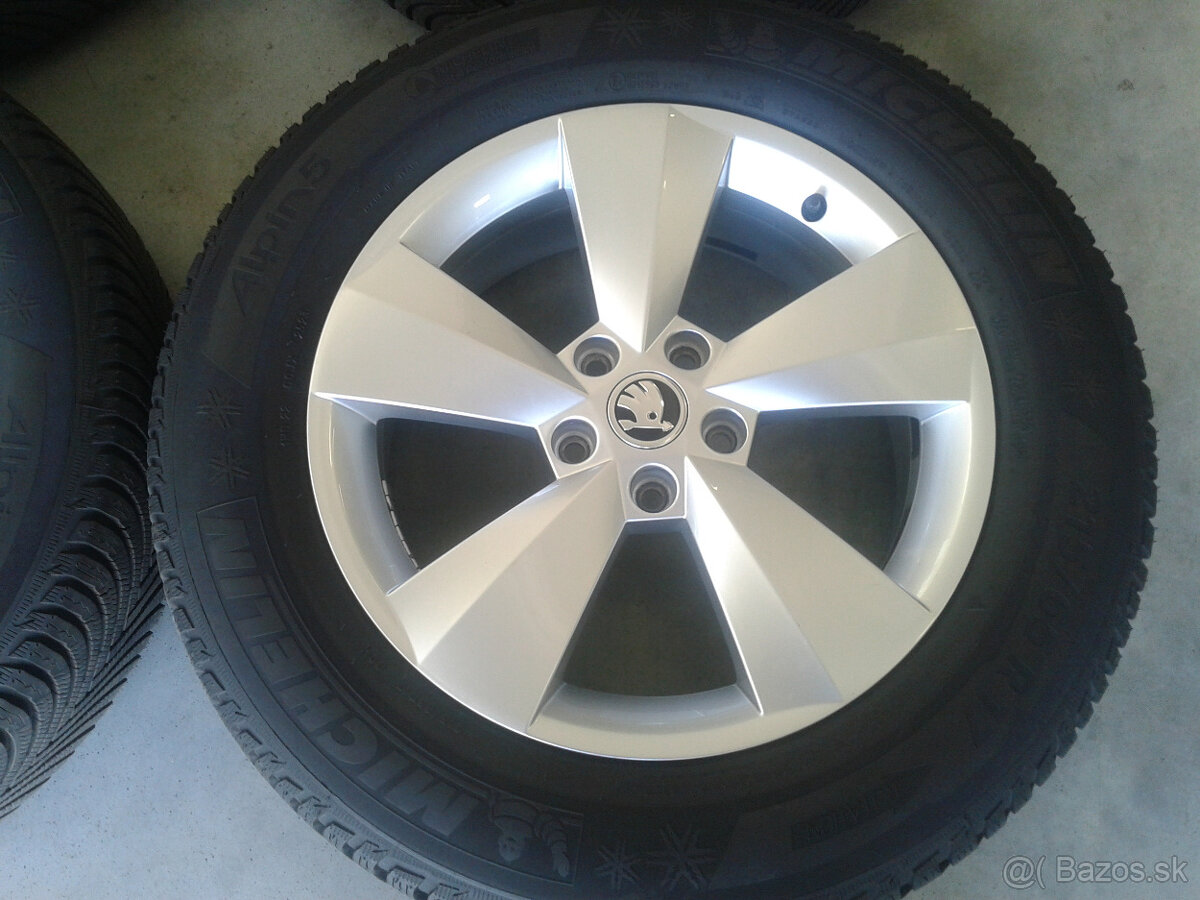 Ponukam ALU 5x112 R17 6,5J ET38 ORIGINAL SKODA KODIAQ