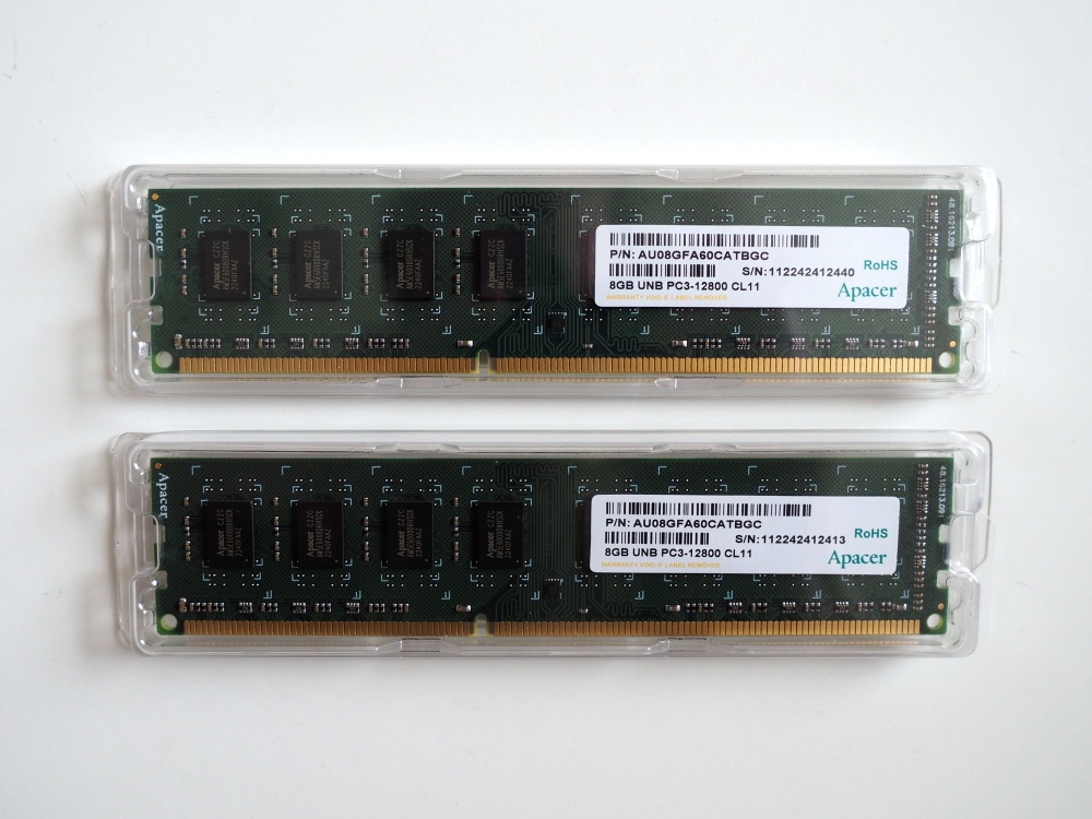 8GB RAM DDR3 1600 CL11 Apacer