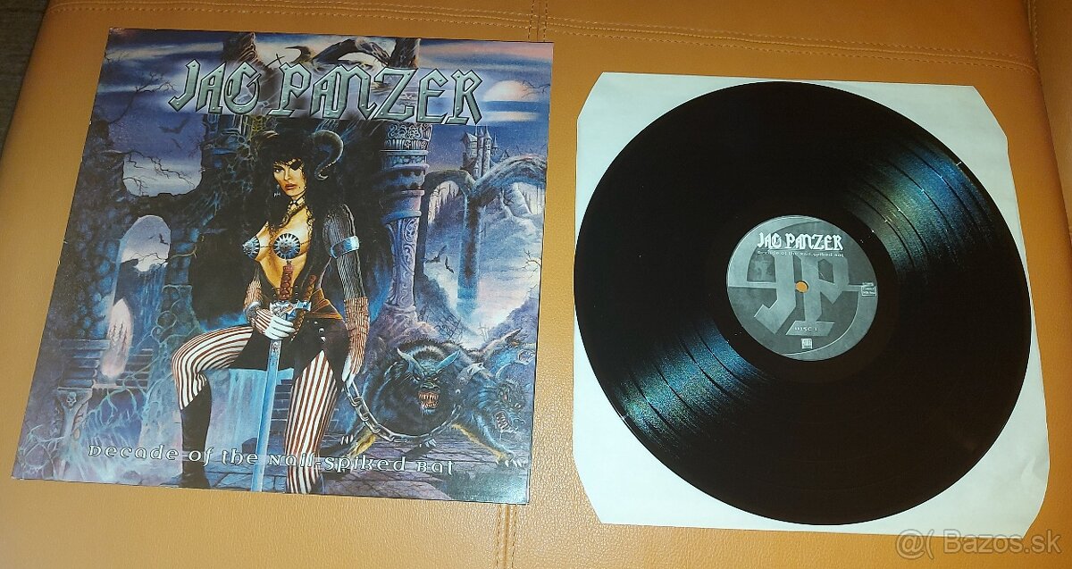 2 LP JAG PANZER - DECADE OF THE NAIL SPIKED BAT 1.PRESS